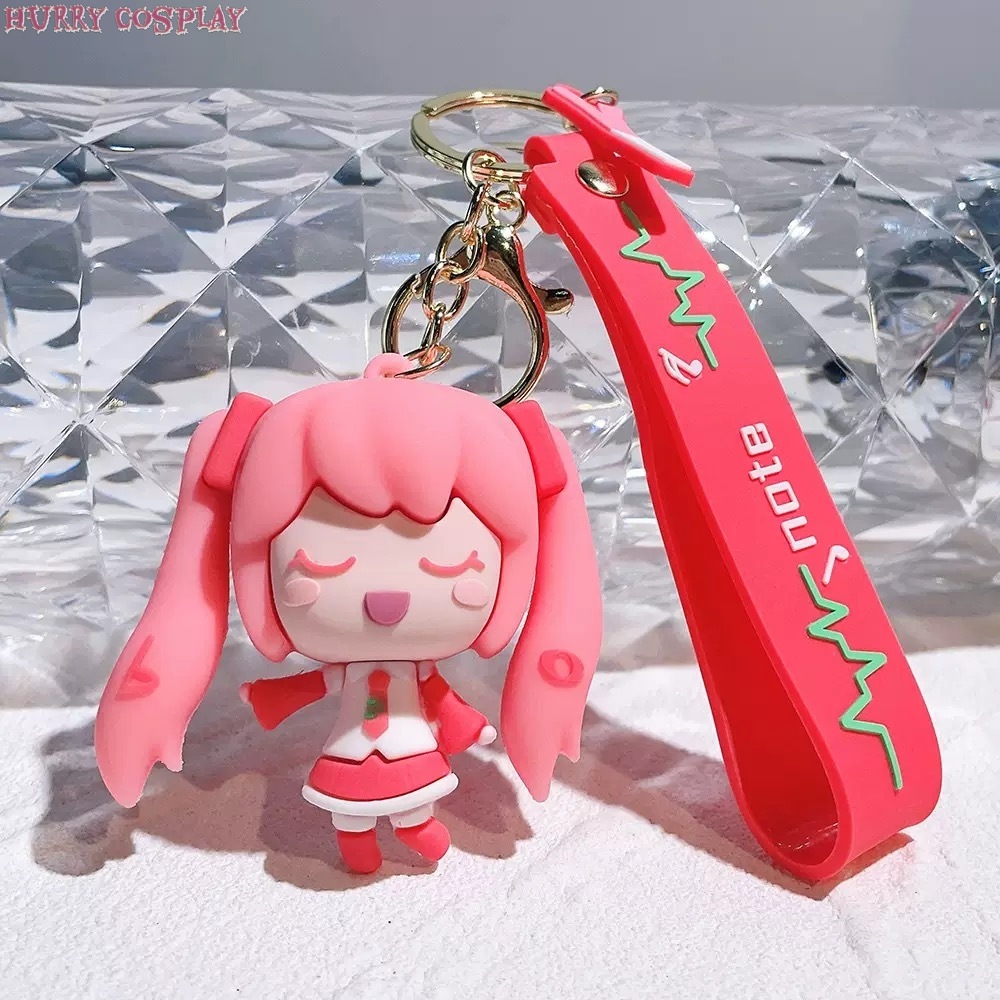 Hatsune Miku,Keychain,Hatsune Miku four colors and four expressions keychain - Pendant